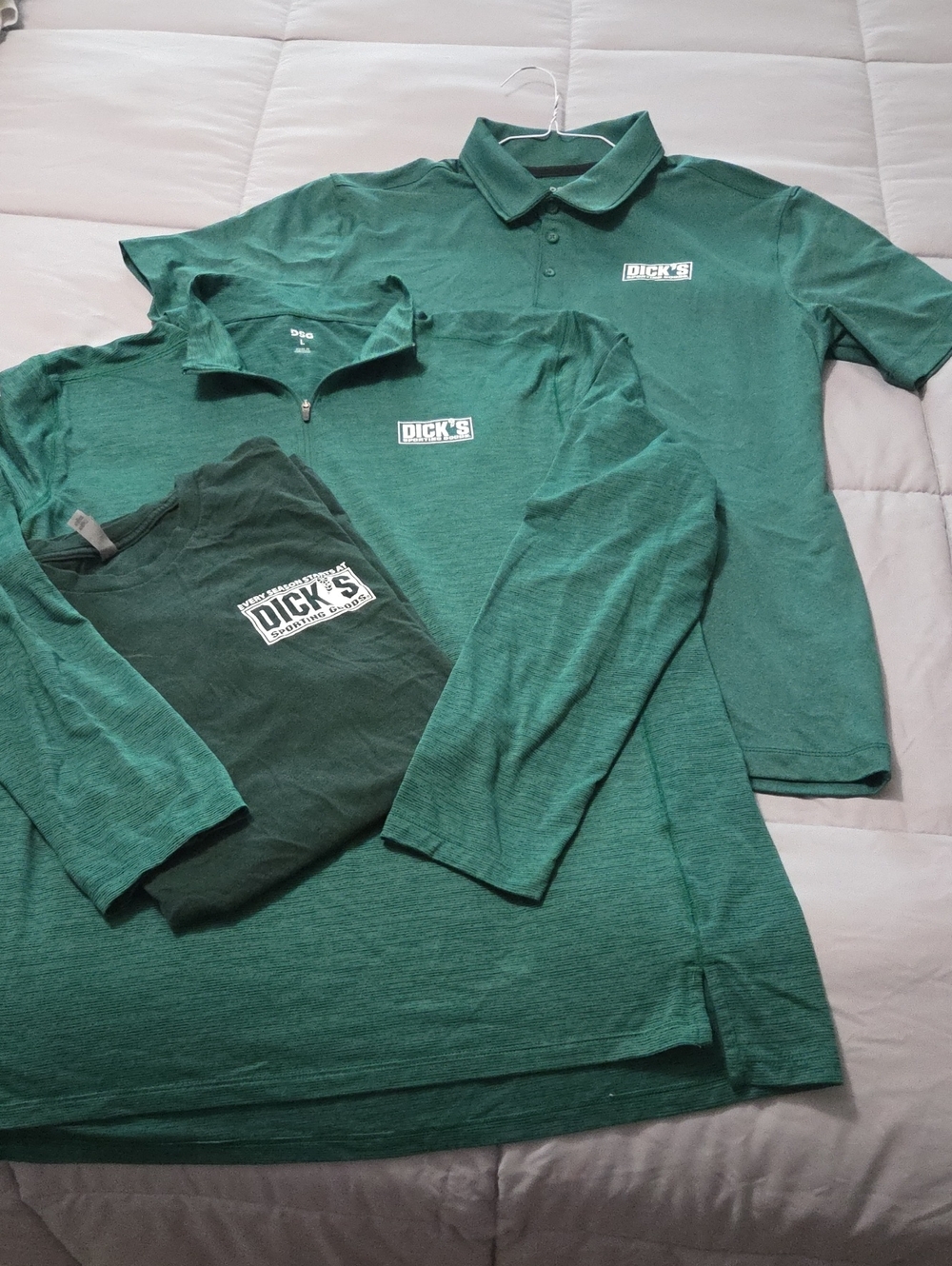 🏀Dick's Sporting Goods Employee Attire, Polo, Tee Shirt And Pullover Jacket.